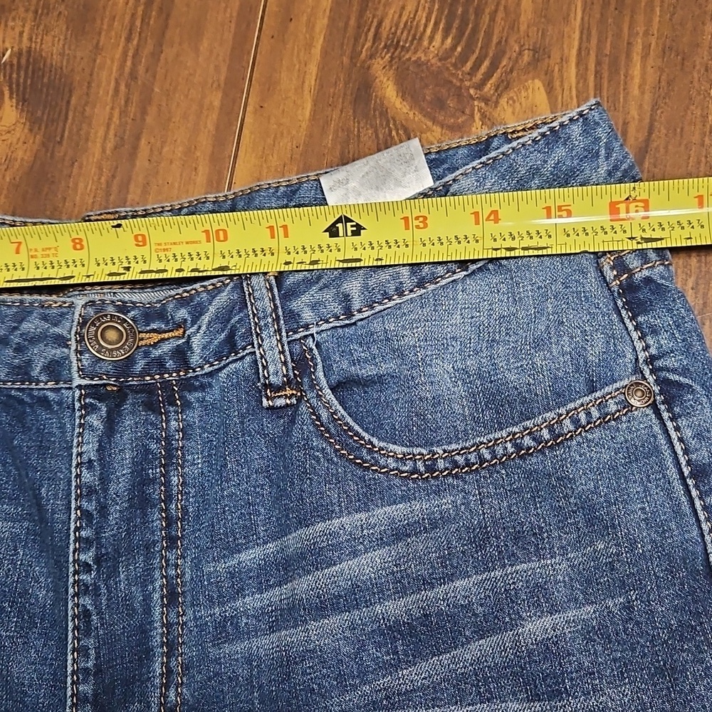 Machine Blue Relaxed Fit Distressed Jeans - Picture 12 of 15